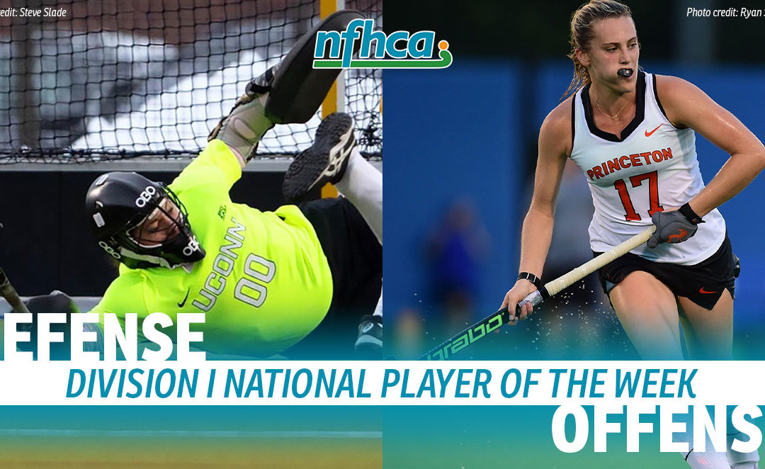 Sprecher, Yeager named NFHCA Division I National Players of the Week