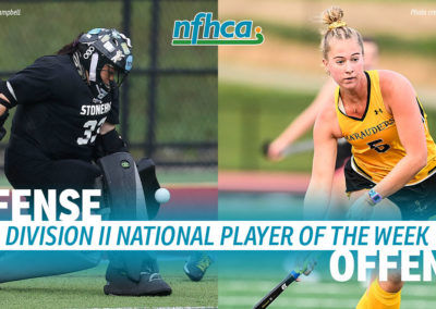 Campbell, Strickland named NFHCA Division II National Players of the Week