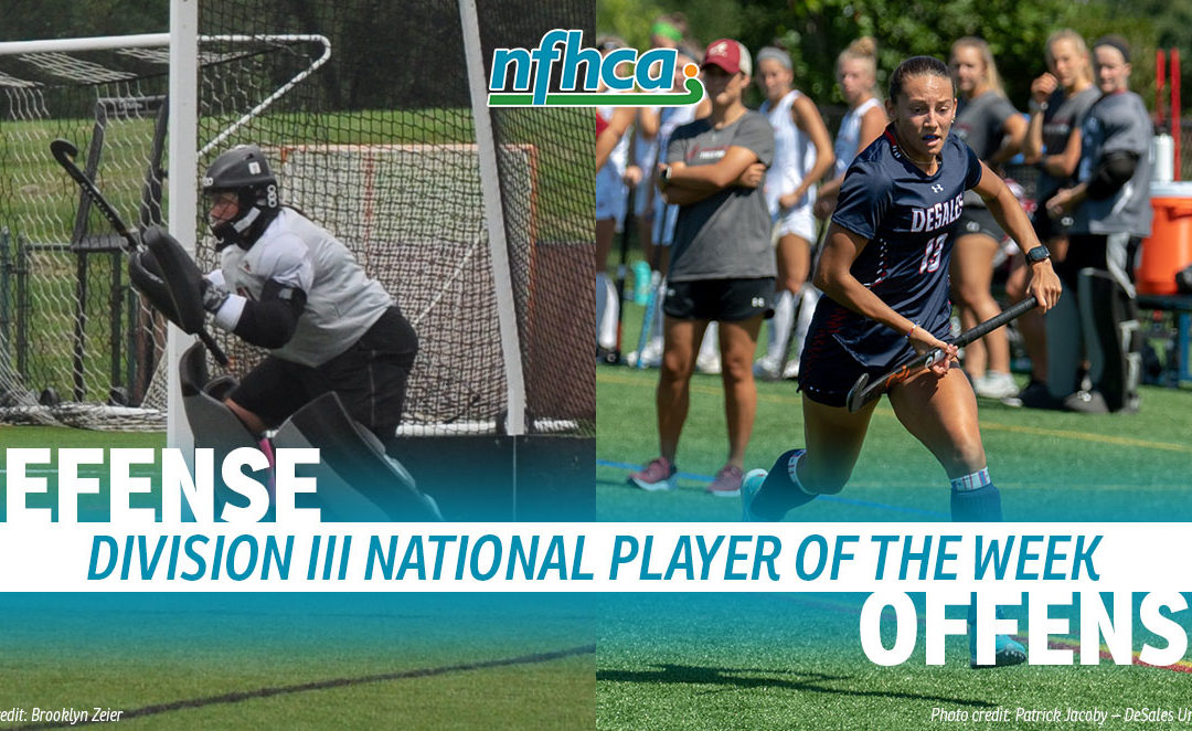 Bross, Wingle named NFHCA Division III National Players of the Week