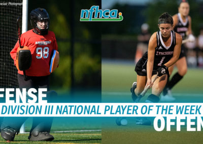 Lerro, Roth named NFHCA Division III National Players of the Week