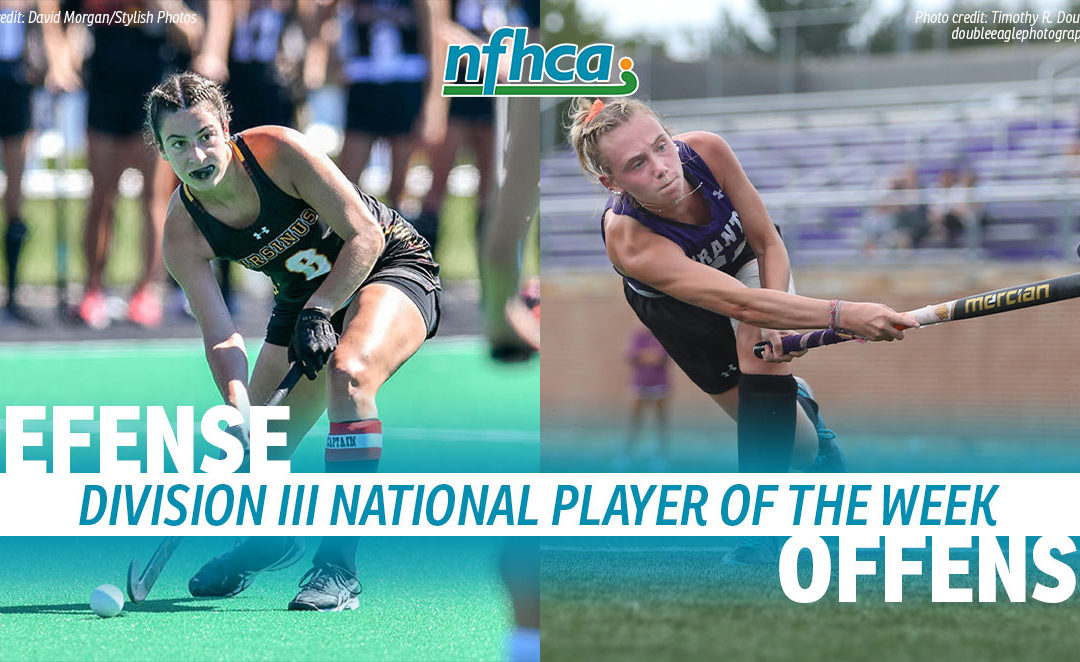 McIlhenny, Redding named NFHCA Division III National Players of the Week