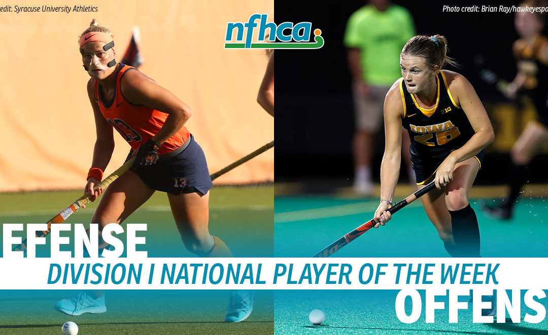 Hoffmann, Murphy named NFHCA Division I National Players of the Week