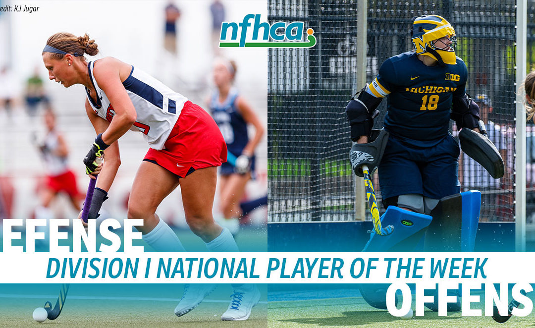 Bolton, Spieker named NFHCA Division I National Players of the Week