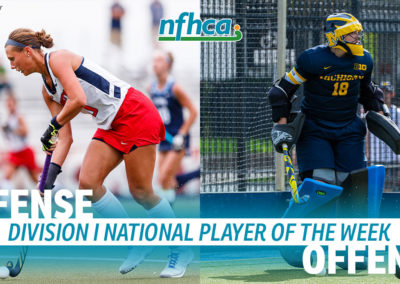 Bolton, Spieker named NFHCA Division I National Players of the Week
