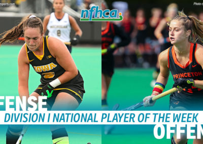 McCarthy, Nijziel named NFHCA Division I National Players of the Week