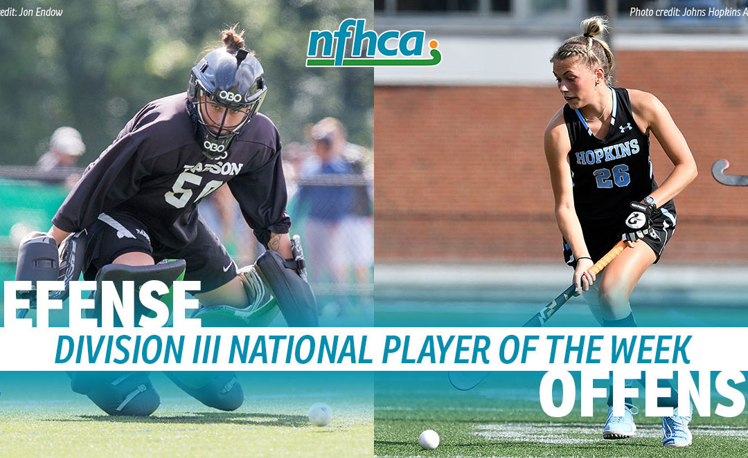 Brown-Scherer, Riley named NFHCA Division III National Players of the Week