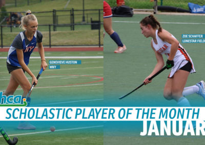 Huston, Schaffer named NFHCA January Scholastic Player of the Month