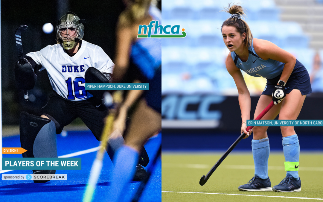 Hampsch, Matson named NFHCA Division I National Players of the Week