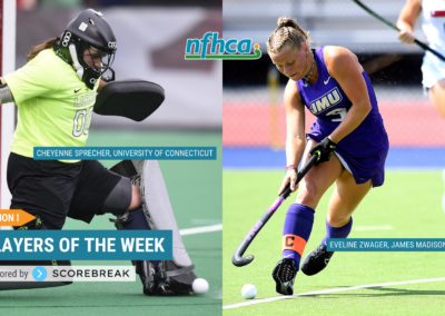 Sprecher, Zwager named NFHCA Division I National Players of the Week