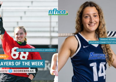 Koons, Rodriguez-Ricchiuti named NFHCA Division II National Players of the Week