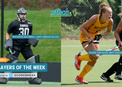McConnell, Van Kuijck named NFHCA Division II National Players of the Week