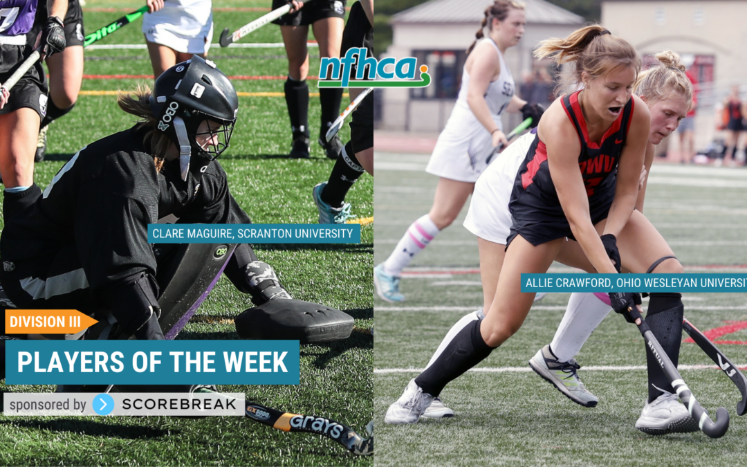 Crawford, Maguire named NFHCA Division III National Players of the Week