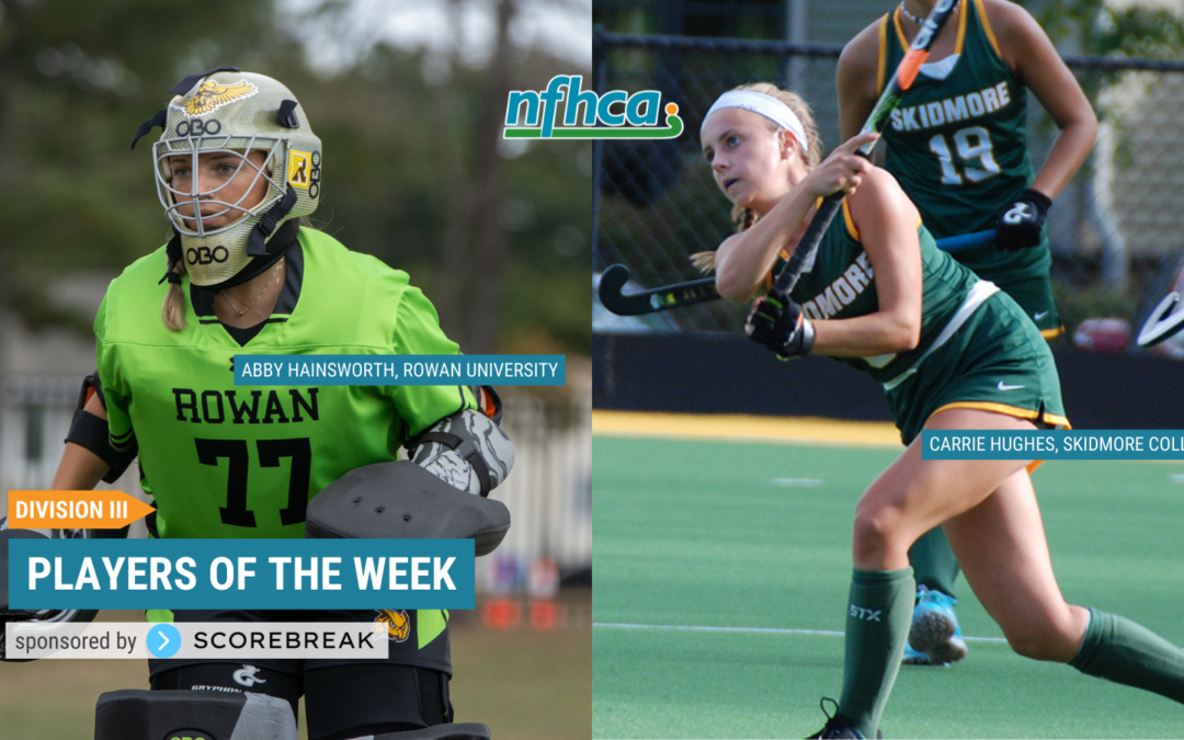 Hainsworth, Hughes named NFHCA Division III National Players of the Week