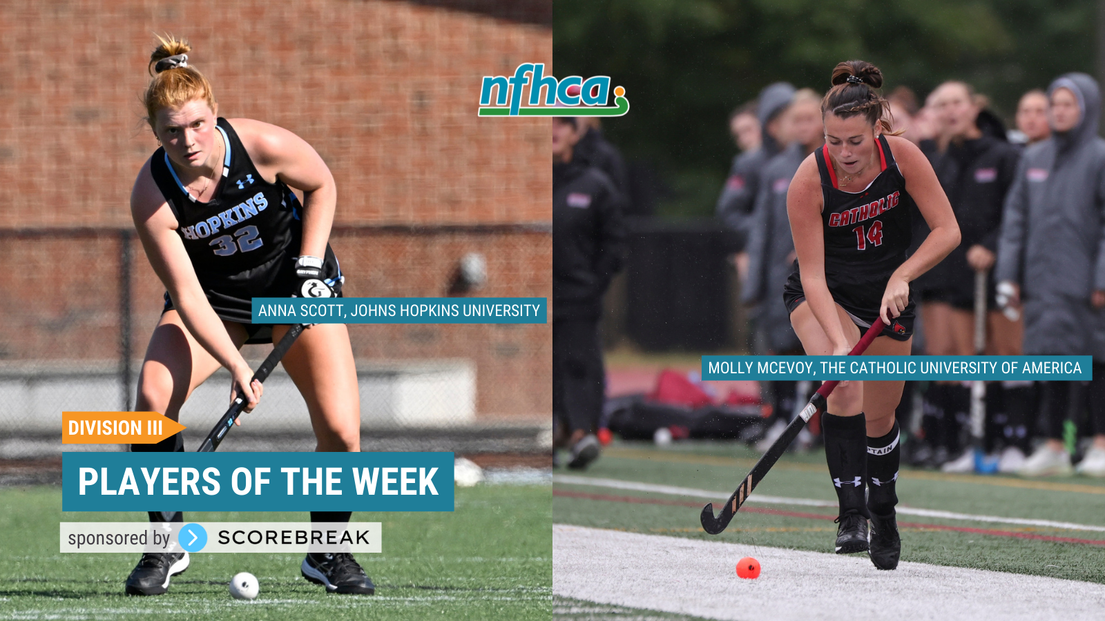 McEvoy, Scott named NFHCA Division III National Players of the Week