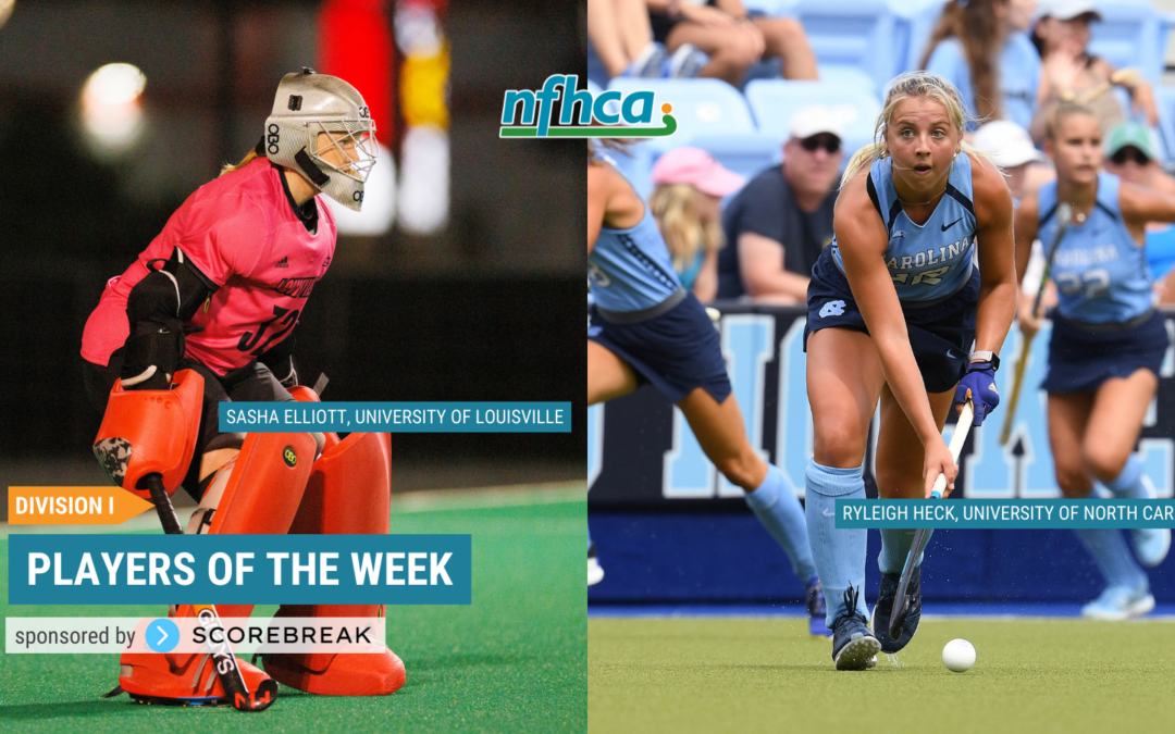 Elliott, Heck named NFHCA Division I National Players of the Week