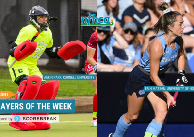 Matson, Park named NFHCA Division I National Players of the Week
