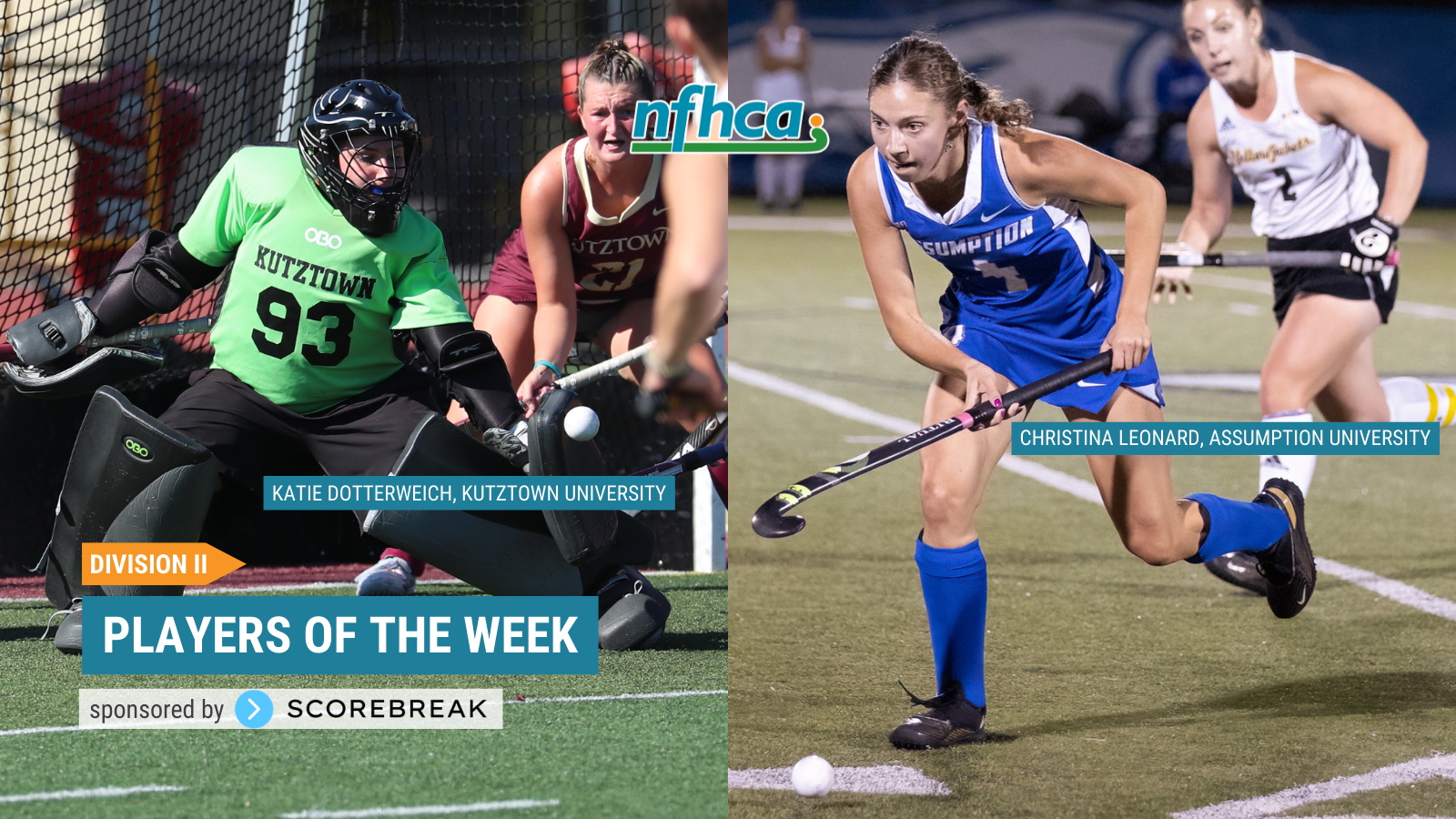 Dotterweich, Leonard named NFHCA Division II National Players of the Week