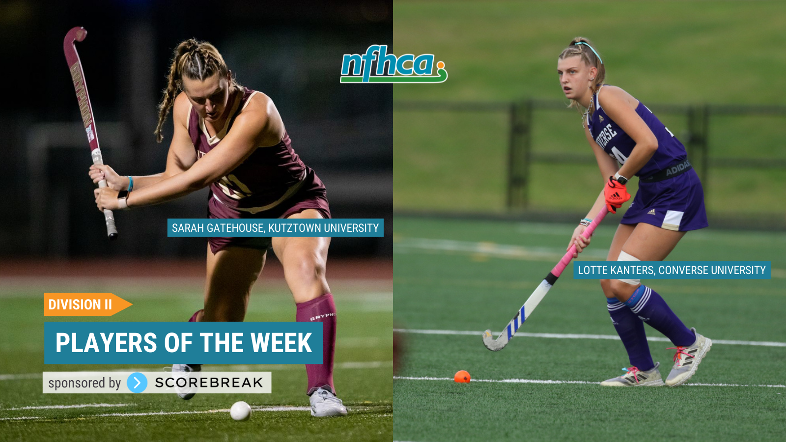 Gatehouse, Kanters named NFHCA Division II National Players of the Week