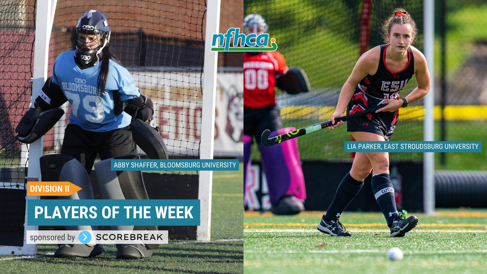 Parker, Shaffer named NFHCA Division II National Players of the Week