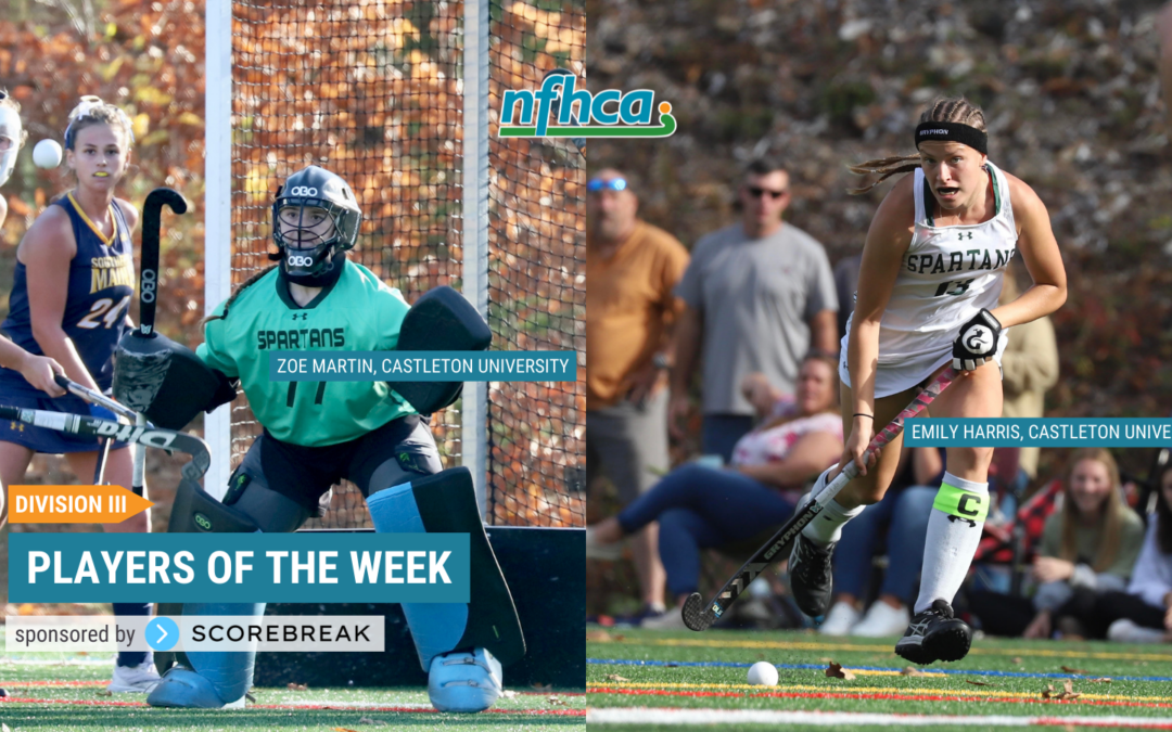 Harris, Martin named NFHCA Division III National Players of the Week