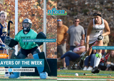 Harris, Martin named NFHCA Division III National Players of the Week