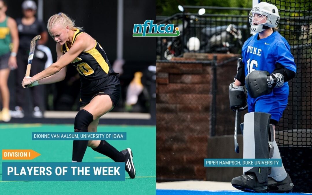 Hampsch, van Aalsum named NFHCA Division I National Players of the Week