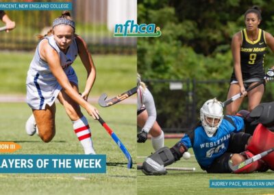 Pace, Vincent named NFHCA Division III National Players of the Week