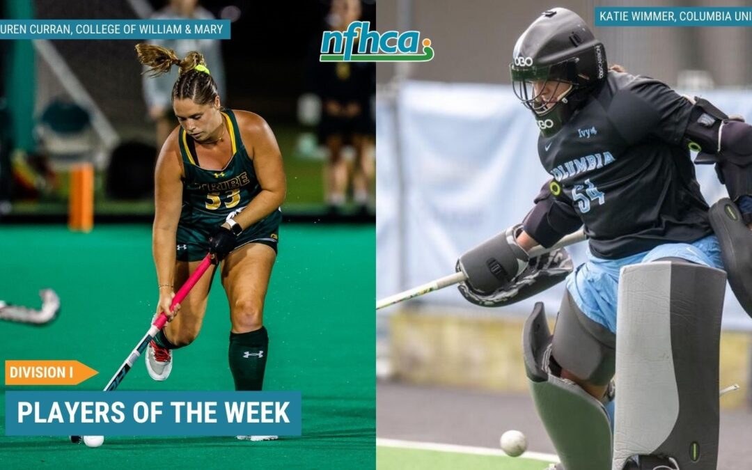Wimmer, Curran named NFHCA Division I National Players of the Week