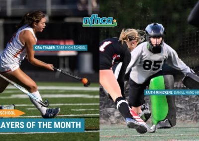 Trader, Minickene named NFHCA November High School Players of the Month