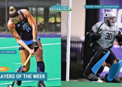 Jedeloo, Skubisz named NFHCA Division I National Players of the Week