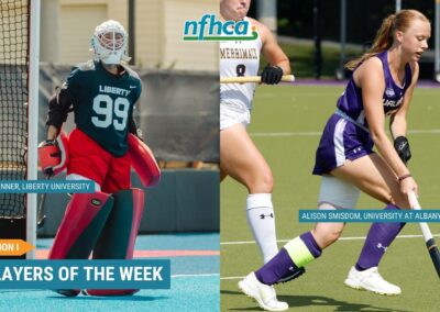 Smisdom, Skinner named NFHCA Division I National Players of the Week