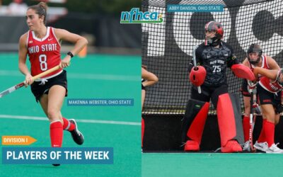 Webster, Danson named NFHCA Division I National Players of the Week