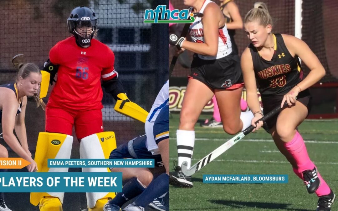 McFarland, Peeters named NFHCA Division II National Players of the Week