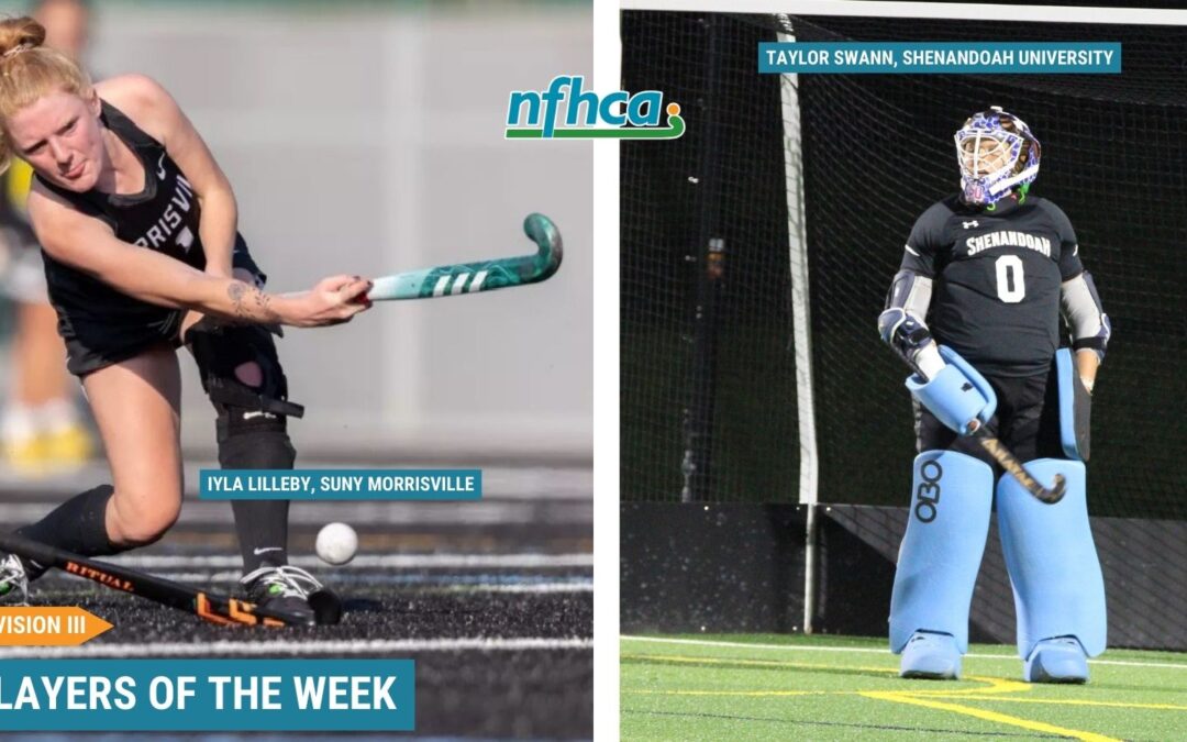 Lilleby, Swann named NFHCA Division III National Players of the Week