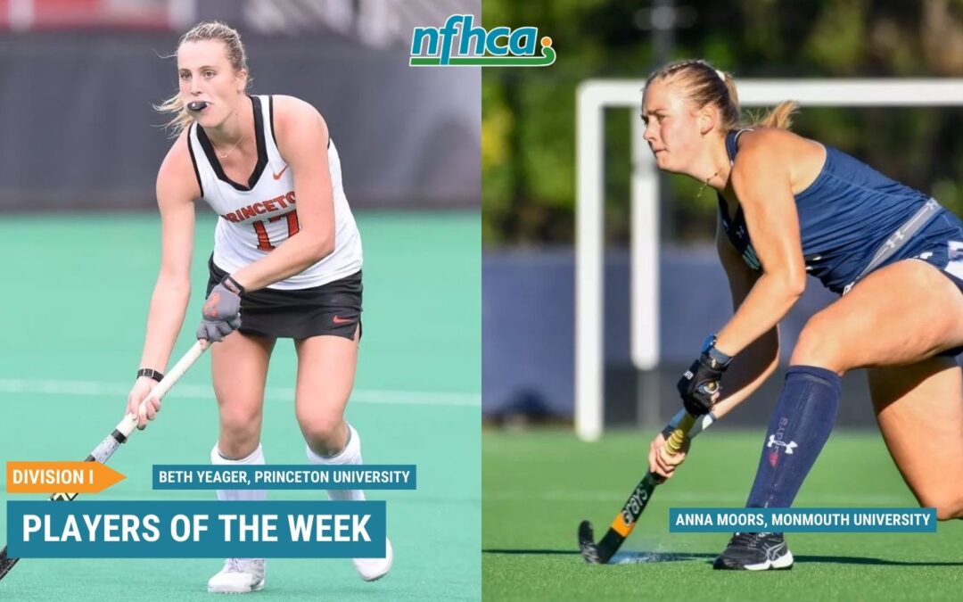 Yeager, Moors named NFHCA Division I National Players of the Week