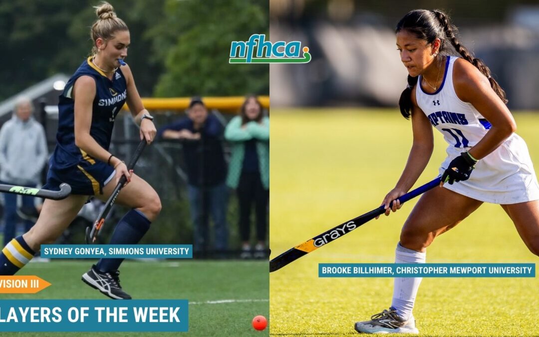 Gonyea, Billhimer named NFHCA Division III National Players of the Week