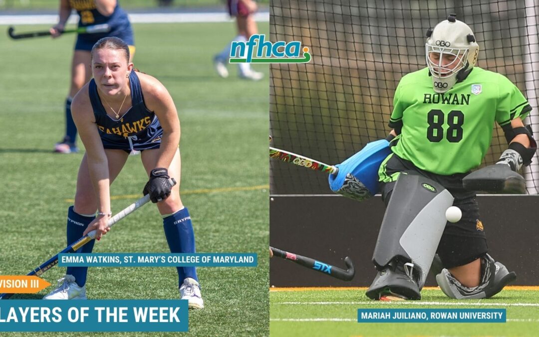 Watkins, Juiliano named NFHCA Division III National Players of the Week