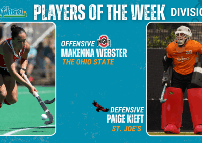 Webster, Kieft named NFHCA Division I National Players of the Week