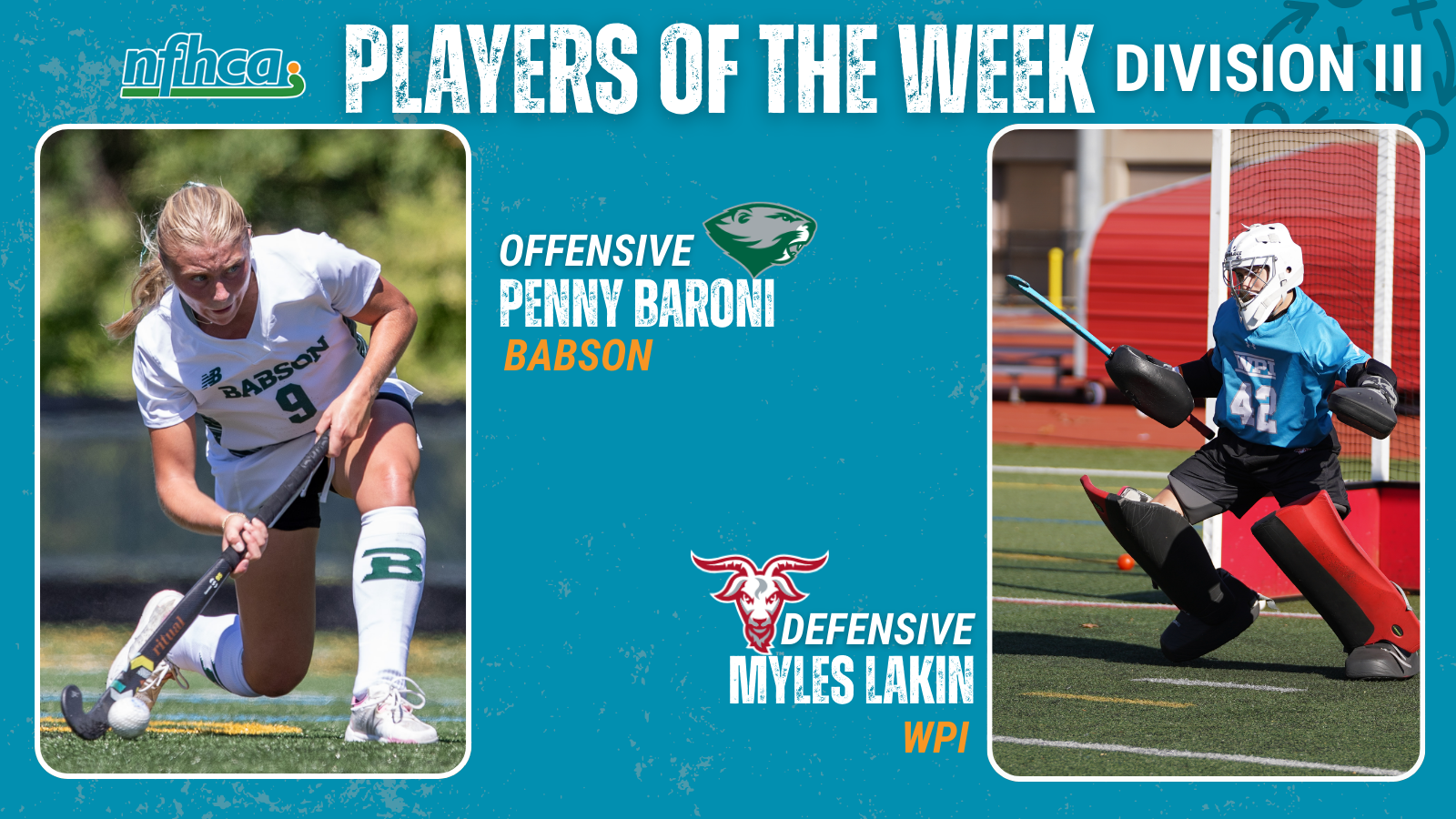 2025 Players of the Week 1 X (2) 2025 DIII Players of the Week 1