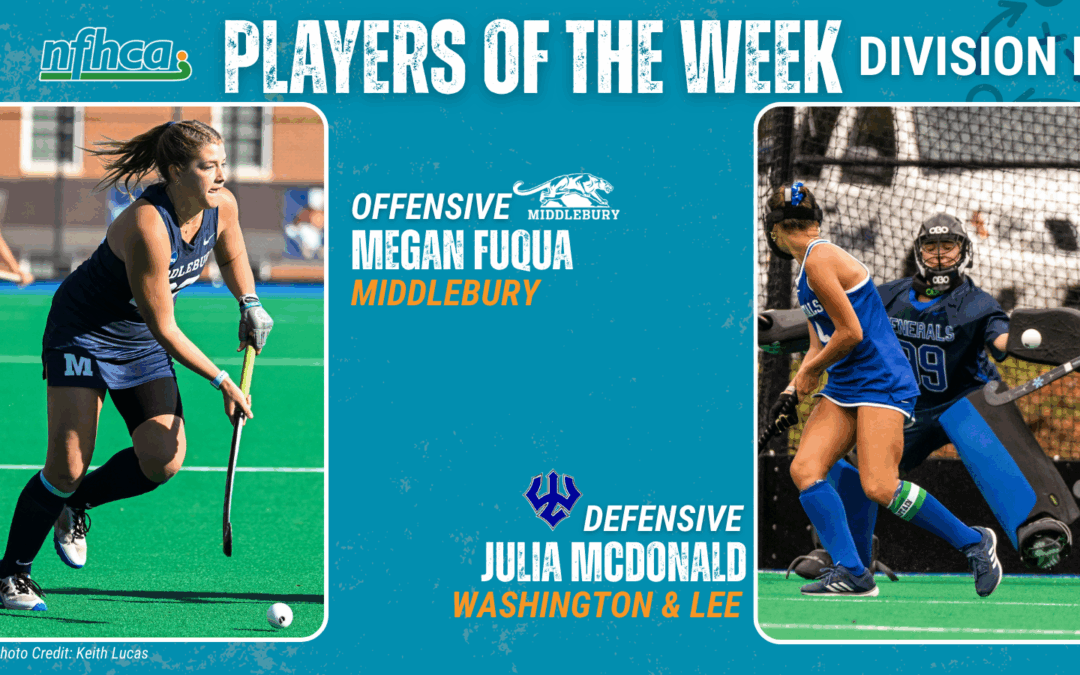 Fuqua, McDonald NFHCA Division III National Players of the Week