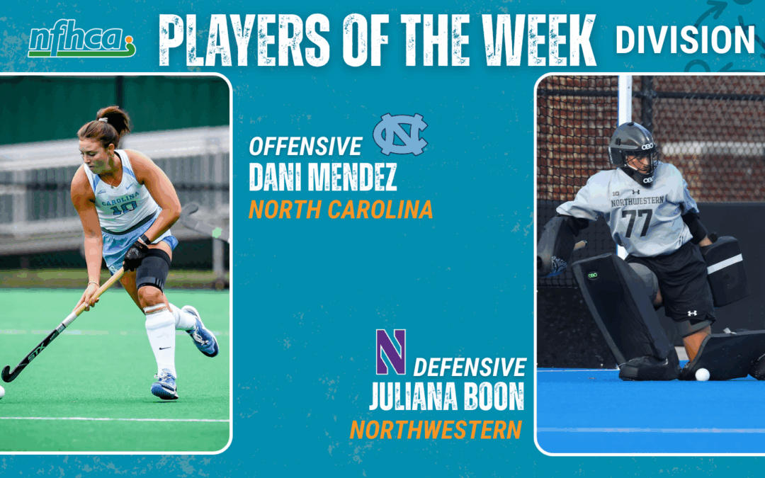 Mendez, Boon NFHCA DI Field Hockey Players of the Week