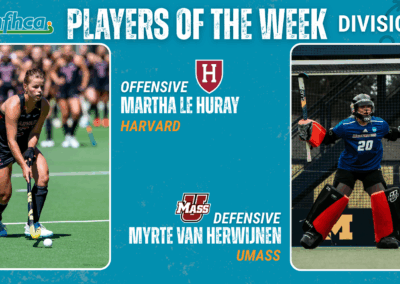 Le Huray, Van Herwinjen NFHCA DI Field Hockey Players of the Week