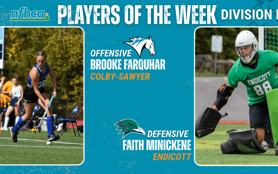 Farquhar, Minickene NFHCA DIII Field Hockey Players of the Week