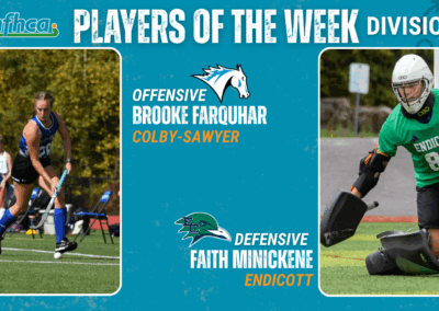 Farquhar, Minickene NFHCA DIII Field Hockey Players of the Week
