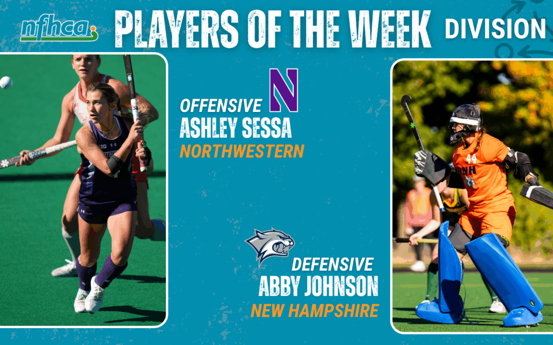 Sessa, Johnson NFHCA DI Field Hockey Players of the Week