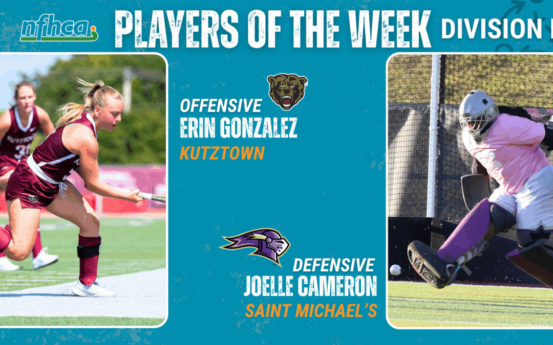 Gonzalez, Cameron NFHCA DII Field Hockey Players of the Week