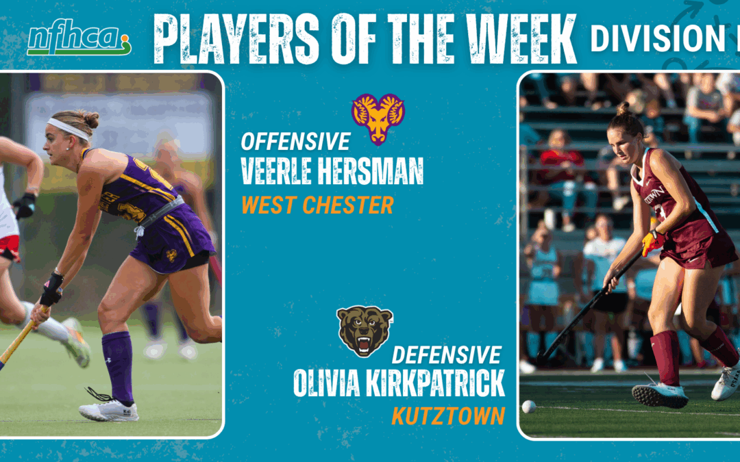 Hersman, Kirkpatrick NFHCA DII Field Hockey Players of the Week