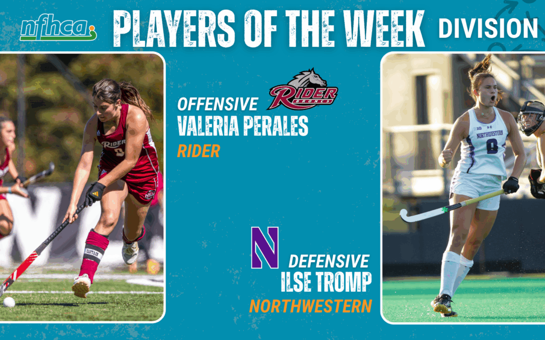 Perales, Tromp NFHCA DI Field Hockey Players of the Week