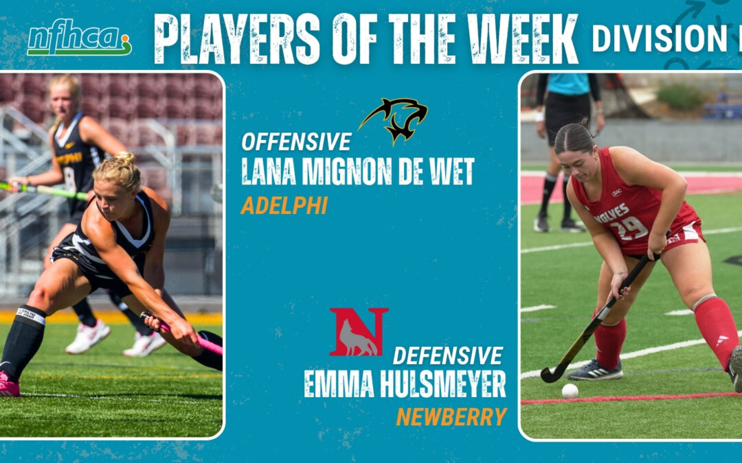 de Wet, Hulsmeyer NFHCA DII Field Hockey Players of the Week