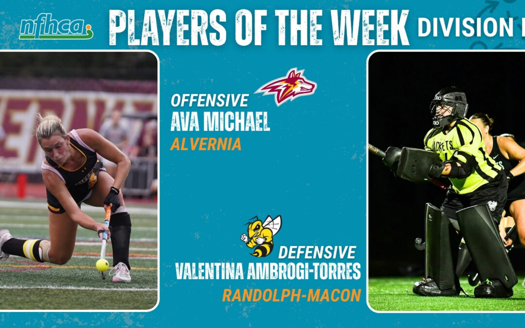 Michael, Ambrogi-Torres NFHCA DIII Field Hockey Players of the Week
